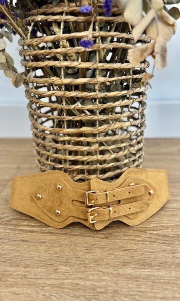 Cinturón Ancho Nicol Camel