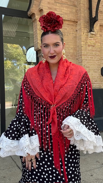 Vestido Flamenca Bulería Lunares Negro - Imagen 18