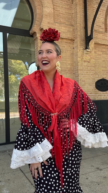 Vestido Flamenca Bulería Lunares Negro - Imagen 20