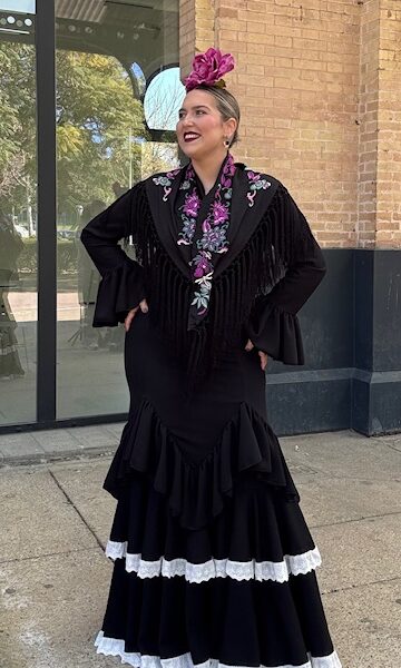 Vestido Flamenca Alegría Negro