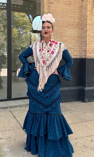 Vestido Flamenca Jarana Petróleo