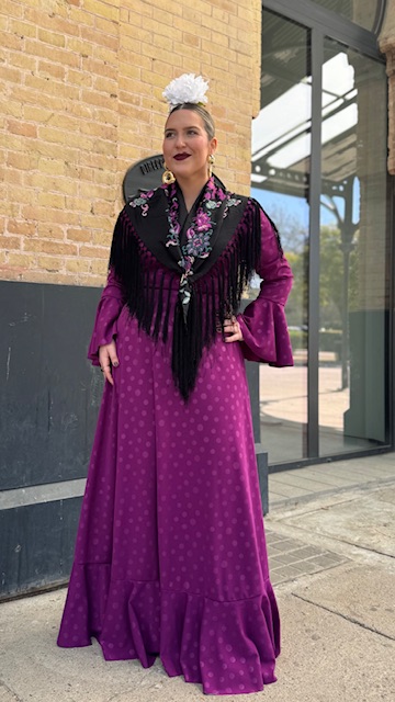 Vestido Flamenca Oroboy Lunares Buganvilla - Imagen 2