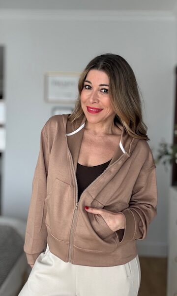 Sudadera Capucha Camel