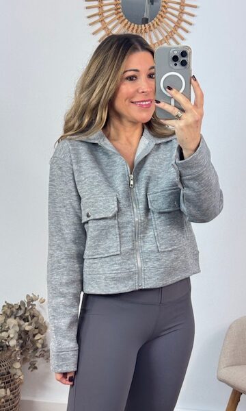 Chaqueta deportiva Sudadera Gris