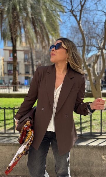 Chaqueta Blazer Marrón