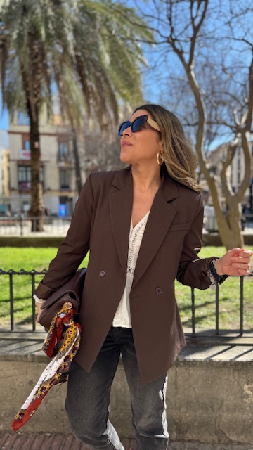 Chaqueta Blazer Marrón