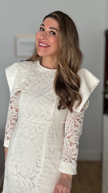 Vestido Invitada Olimpia Beige - Imagen 6