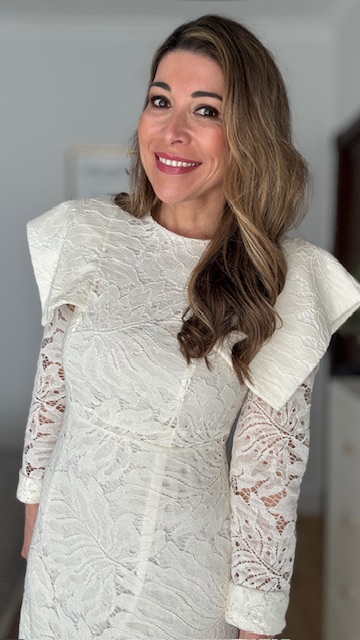 Vestido Invitada Olimpia Beige - Imagen 9