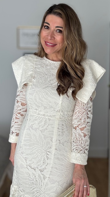 Vestido Invitada Olimpia Beige - Imagen 3