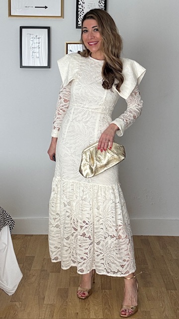 Vestido Invitada Olimpia Beige - Imagen 10