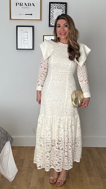 Vestido Invitada Olimpia Beige - Imagen 8