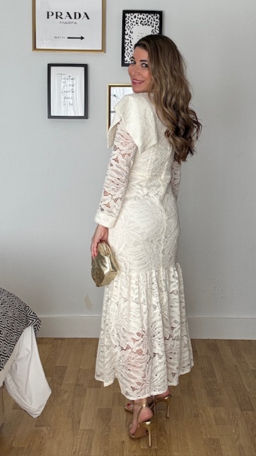 Vestido Invitada Olimpia Beige - Imagen 14