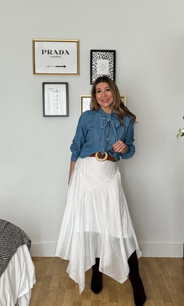 Falda Carmela blanca