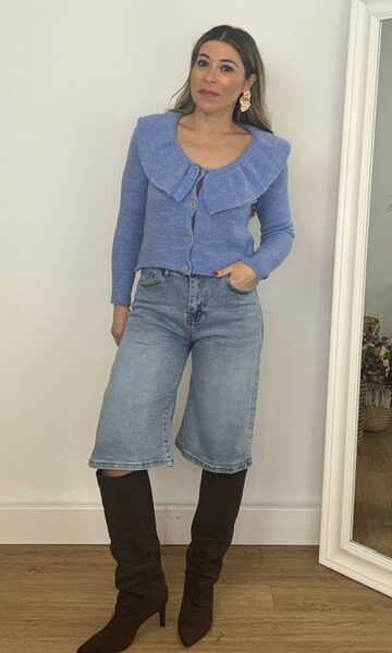 Bermudas denim bolsillo globos