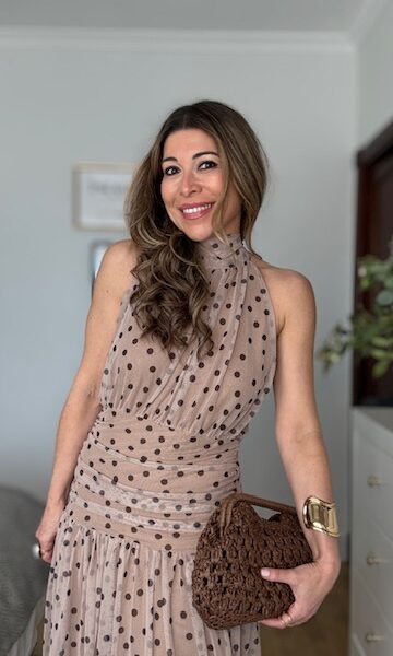 Vestido Tul Lunares Topo