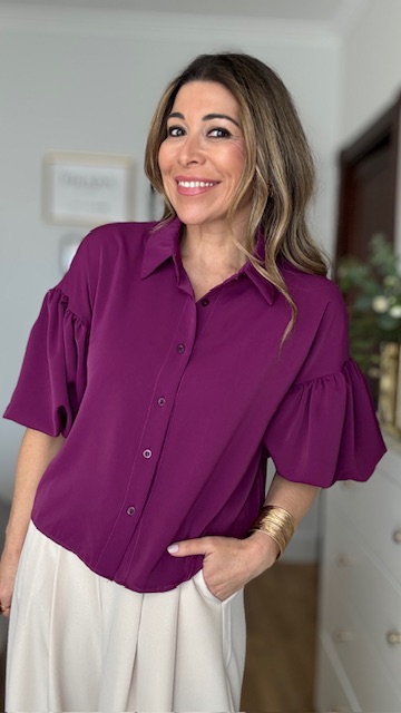 Blusa abullonada buganvilla - Imagen 6