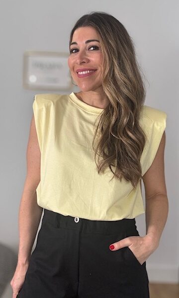 Camiseta Hombreras Amarillo