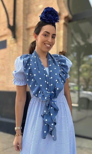 Mantoncillo Piquillo Lunares Azul