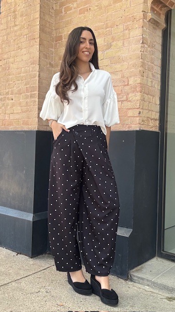 Pantalón Ballon Lunares Negro - Imagen 6