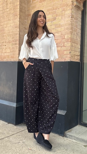 Pantalón Ballon Lunares Negro - Imagen 5