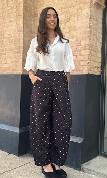 Pantalón Ballon Lunares Negro