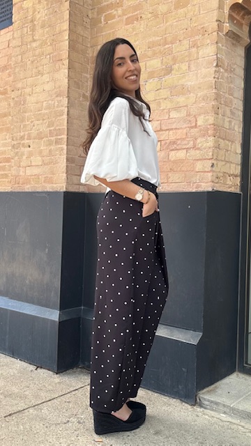 Pantalón Ballon Lunares Negro - Imagen 7