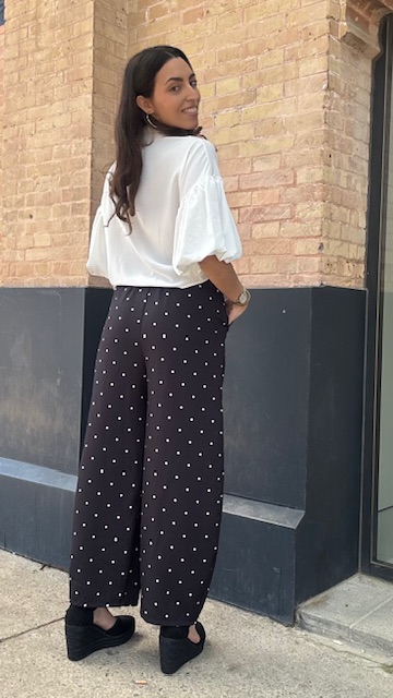 Pantalón Ballon Lunares Negro - Imagen 4