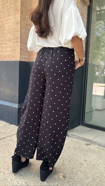 Pantalón Ballon Lunares Negro - Imagen 3