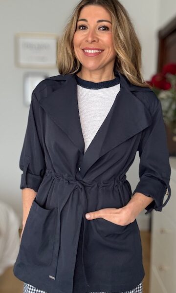 Chaqueta trench Azul Marino