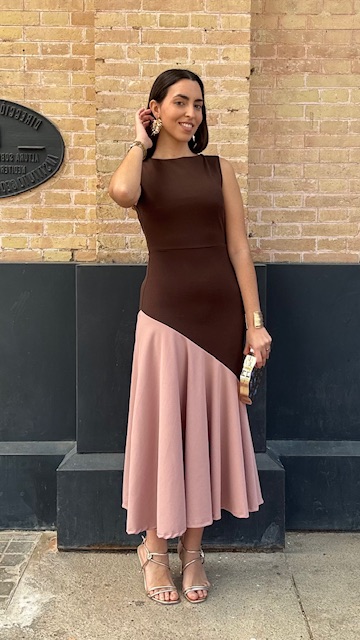 Vestido Turín sisa marrón - Imagen 5