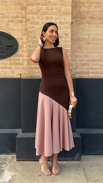 Vestido Turín sisa marrón - Imagen 9