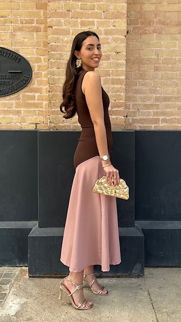 Vestido Turín sisa marrón - Imagen 6