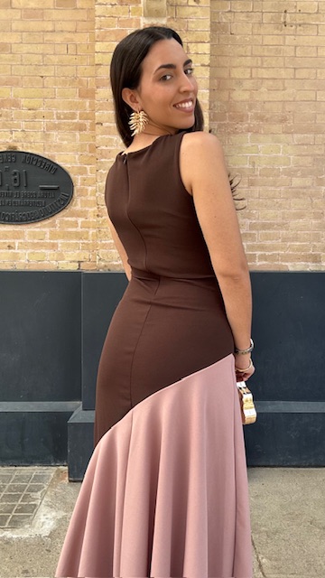 Vestido Turín sisa marrón - Imagen 13