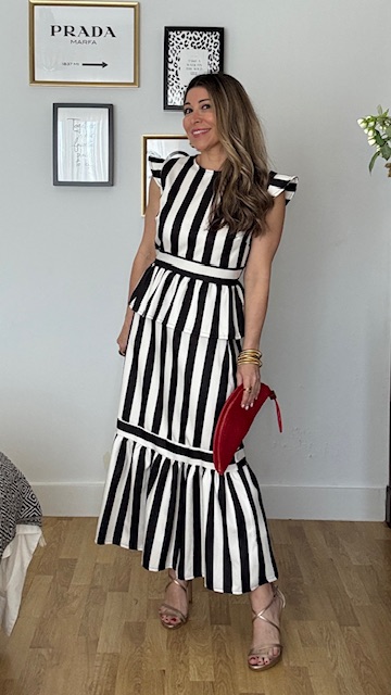 Conjunto Siena Rayas Blanco y Negro