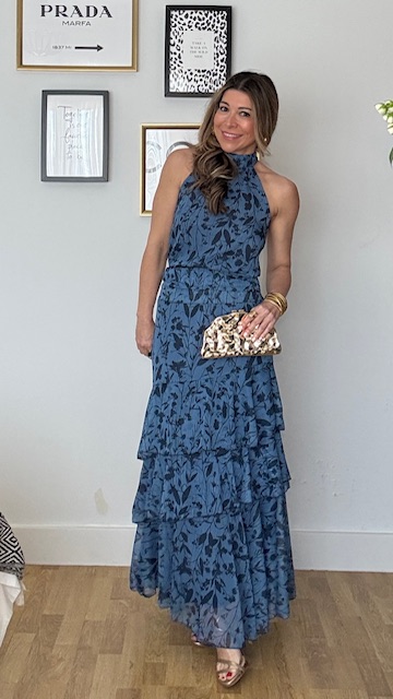 Conjunto Gala Gasa estampado Azul - Imagen 16