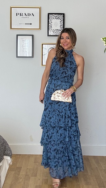 Conjunto Gala Gasa estampado Azul - Imagen 17