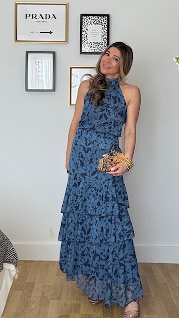 Conjunto Gala Gasa estampado Azul - Imagen 19