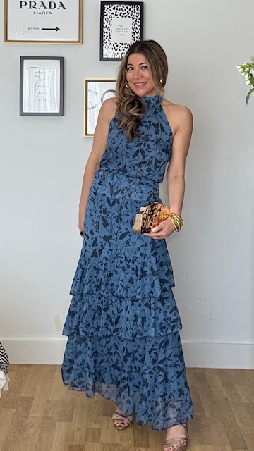 Conjunto Gala Gasa estampado Azul - Imagen 14