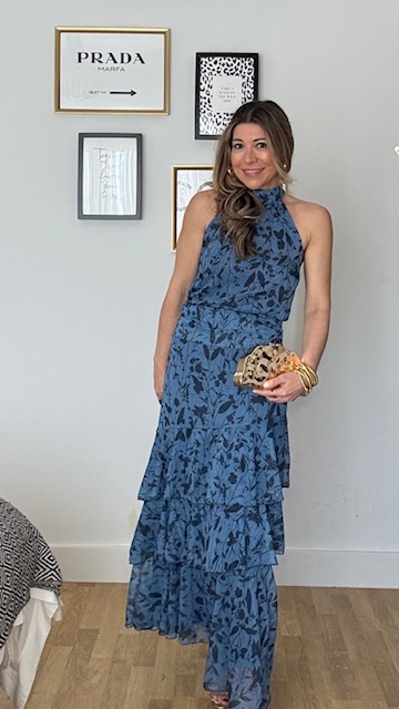 Conjunto Gala Gasa estampado Azul - Imagen 20