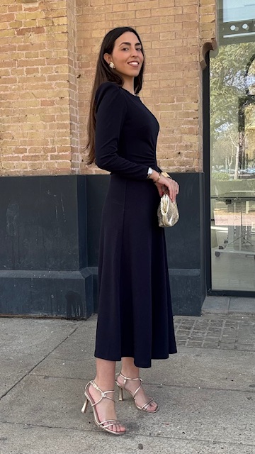 Vestido Candela Invitada Azul Marino - Imagen 8