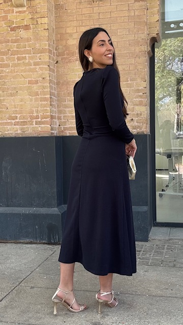 Vestido Candela Invitada Azul Marino - Imagen 12