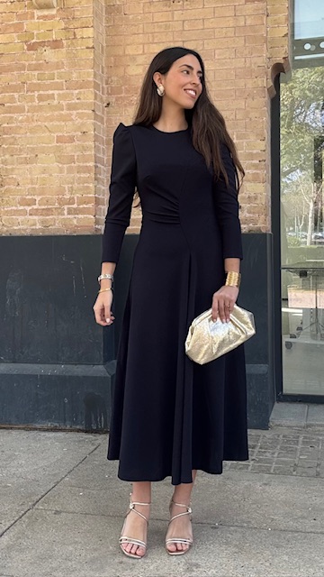 Vestido Candela Invitada Azul Marino - Imagen 13