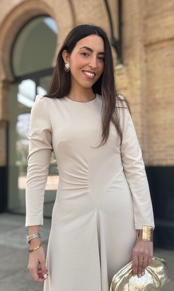 Vestido Candela Invitada Beige