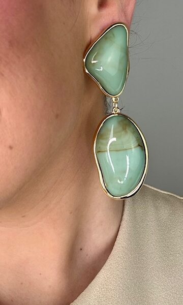 Pendientes Alexia Aguamarina