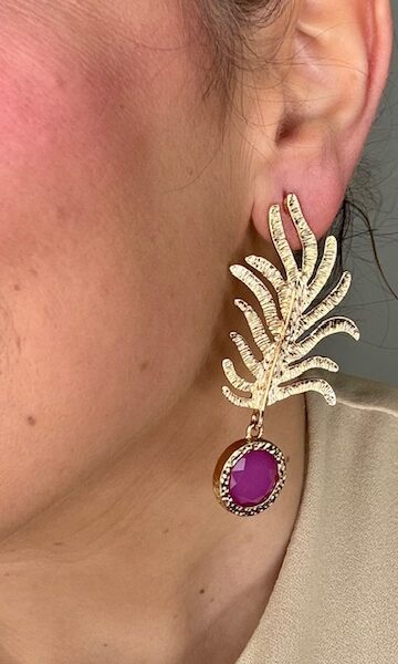 Pendientes Telma Dorados Buganvilla