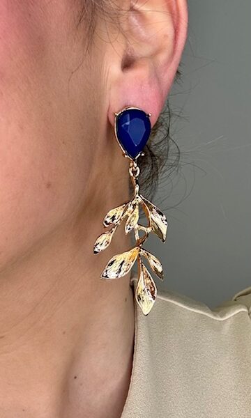 Pendientes Hoja Azul