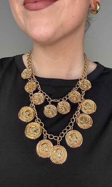 Gargantilla Monedas Doradas