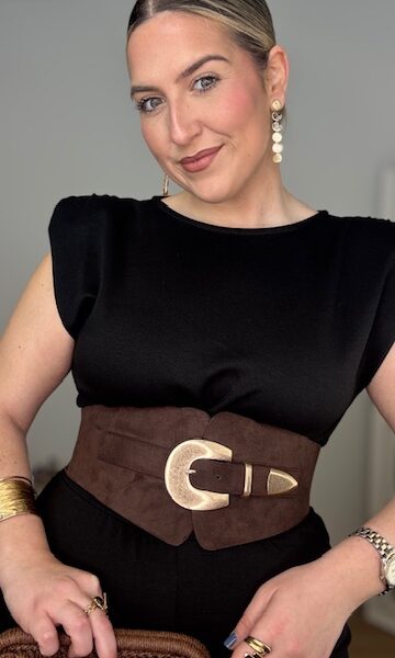 Cinturón Ancho Maty Antelina Marrón