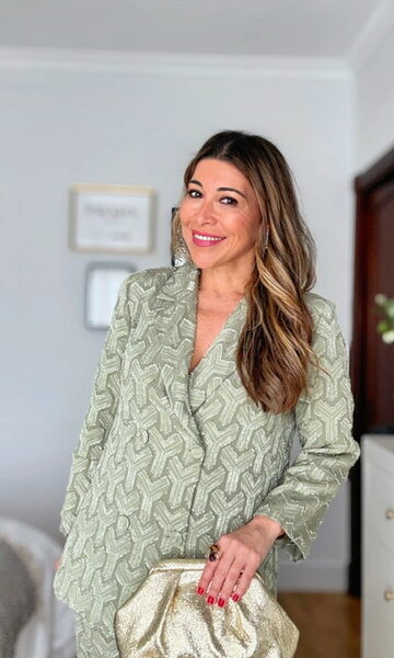 Traje de Chaqueta Olivia Verde