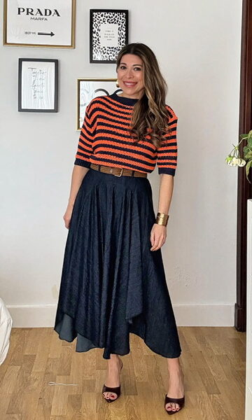 Falda Capa Denim Vuelo